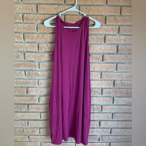 Time and Tru Sleeveless Purple Midi Dress
